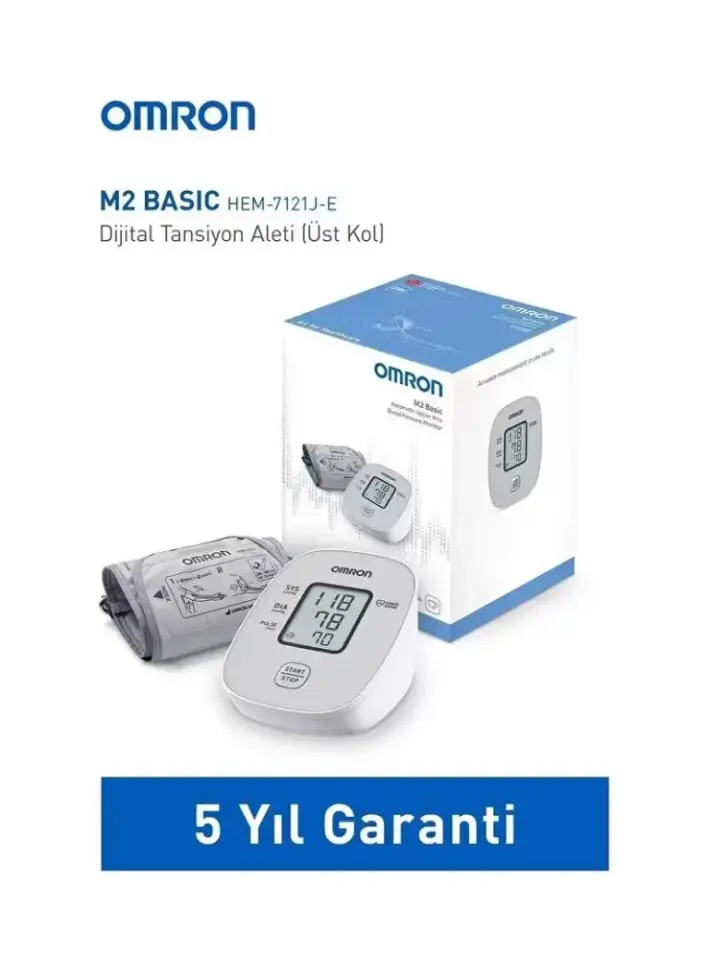 Omron M2 Basic Tansiyon Aleti Dijital Koldan Ölçer - 7121J-E