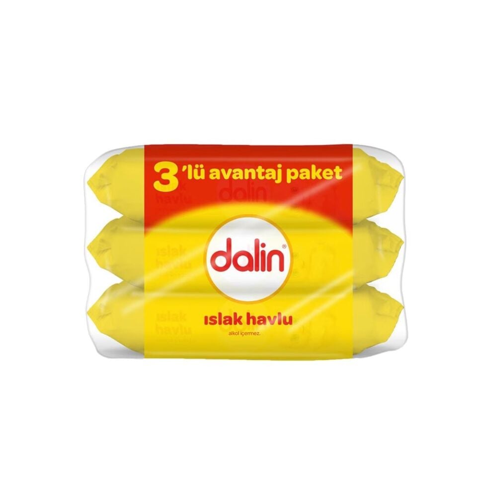 Dalin Islak Havlu 3lü Paket - 56 Adet x 3