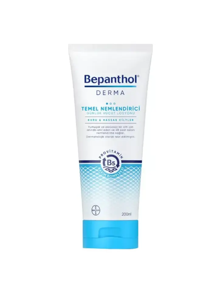 Bepanthol Derma Temel Nemlendirici Kuru Hassas Ciltler Losyon 200 ml