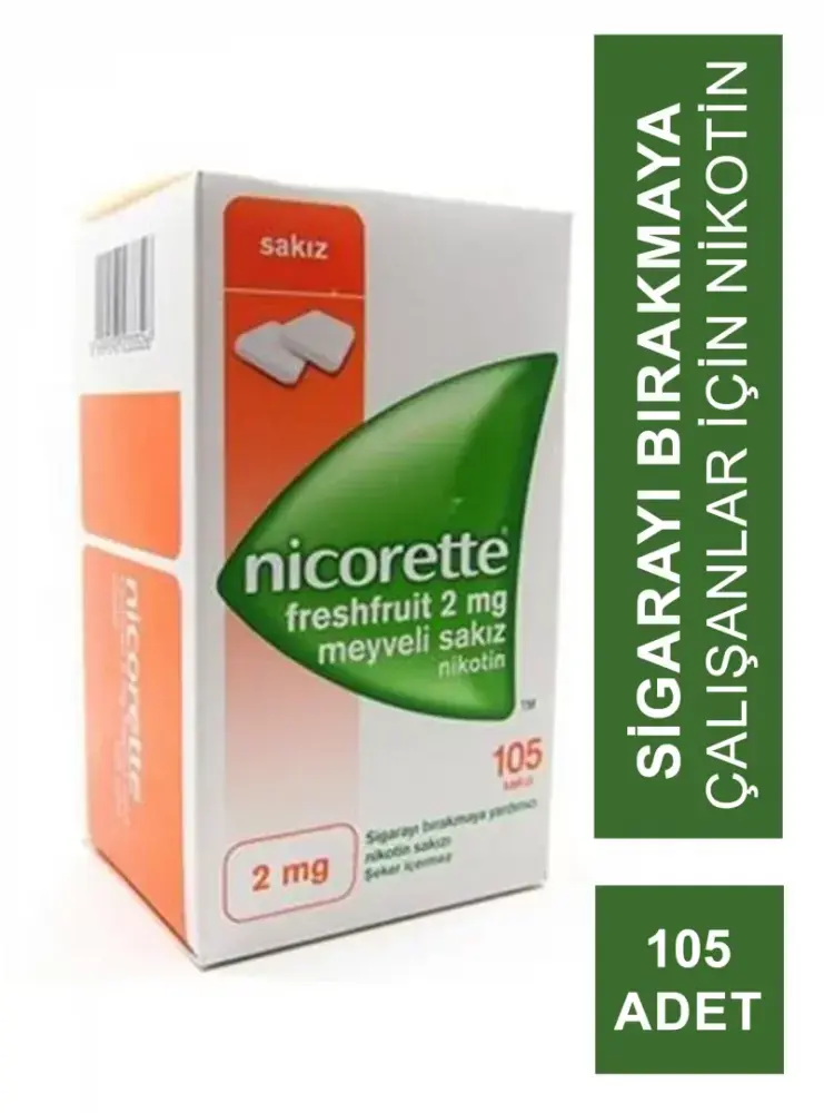 Nicorette Freshfruit 2 Mg Meyveli 105 Sakız