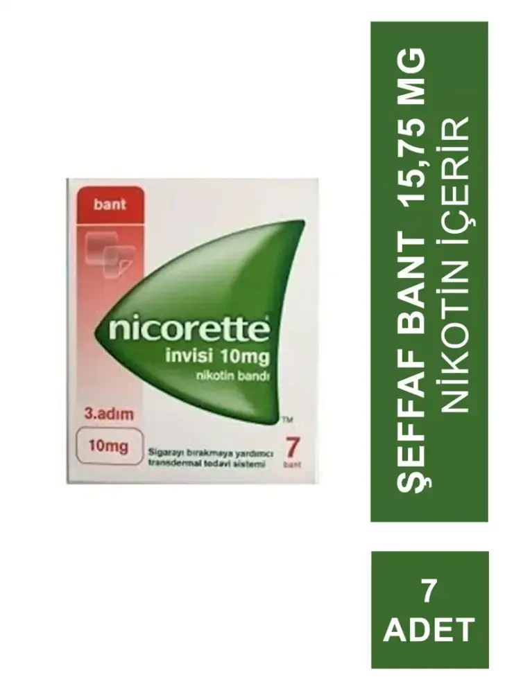 Nicorette İnvisi 3.Adım10 mg 7 Nikotin Bandı