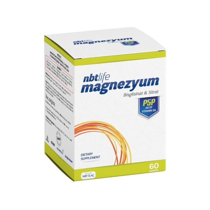 Nbt Life Magnezyum P5P Vitamin B6 60 Kapsül