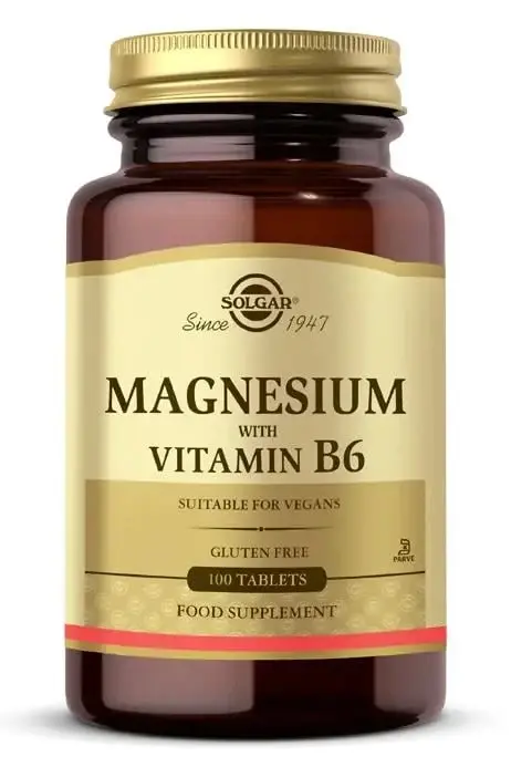 Solgar Magnesium ve Vitamin B6 100 Tablet